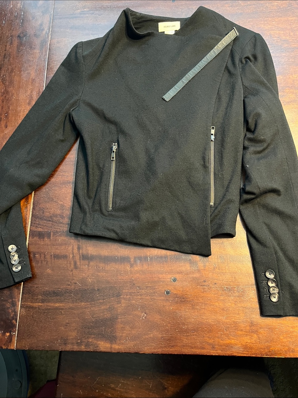 Helmut Lang Black Biker Jacket